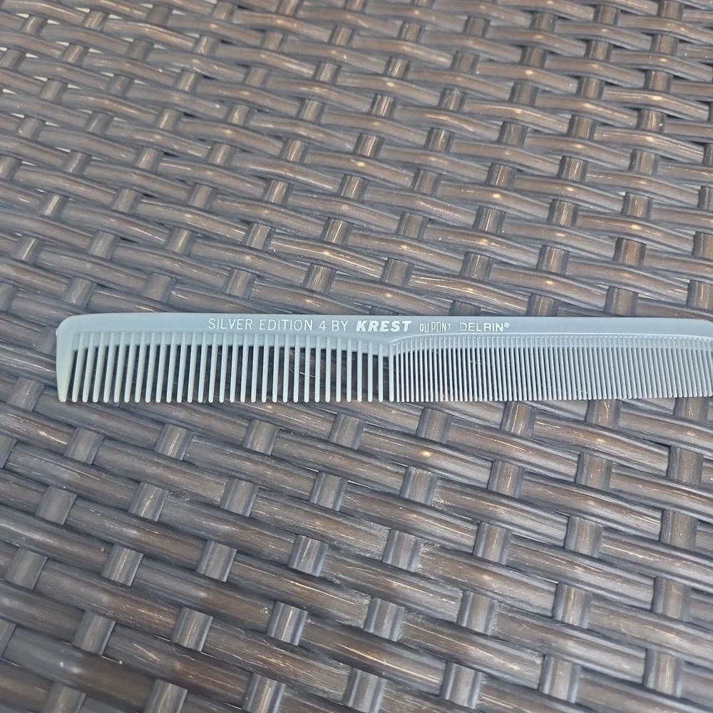 Vintage Krest Silver Edition #4 Comb DuPont Delrin Measuring Sections